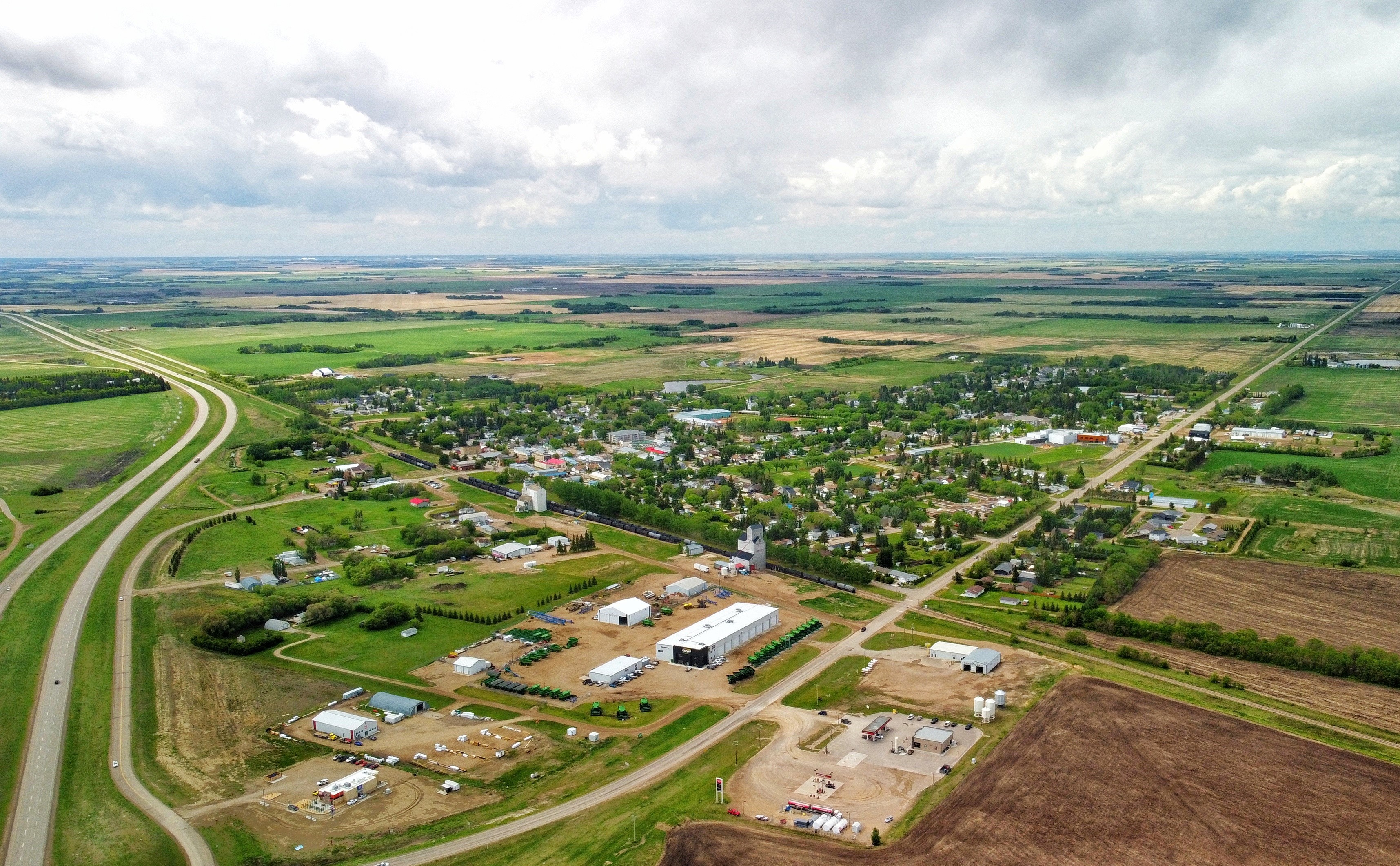 Town of Rosthern Scenic Arial Photo